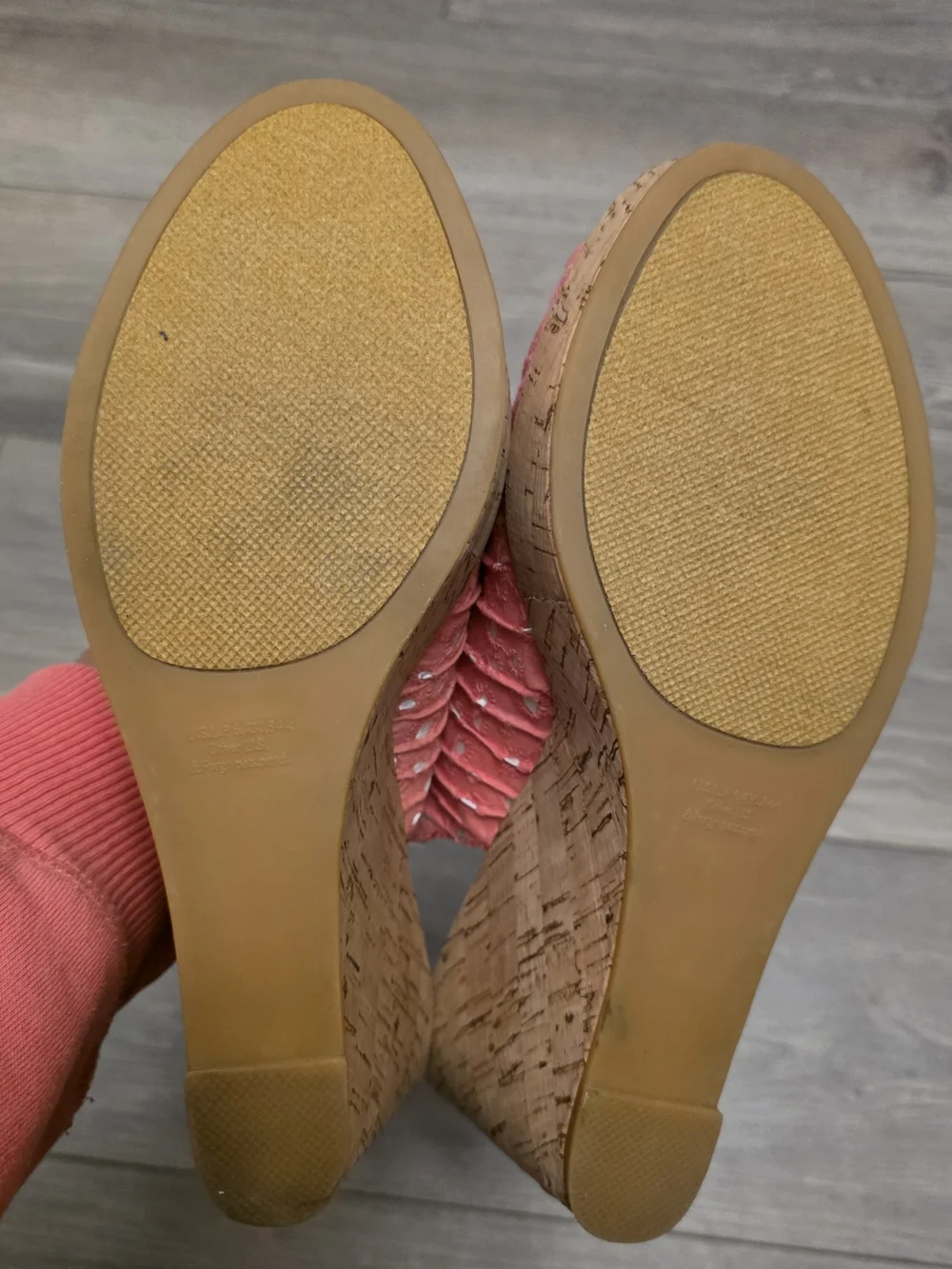 Rampage Coral Slingback Peep-Toe Wedges Size 11